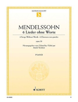 Six Songs Without Words Op. 30 by Mendelssohn Felix for
