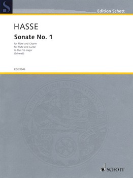 Sonate No. 1 by Hasse Johann Adolph for Flute and Guitar