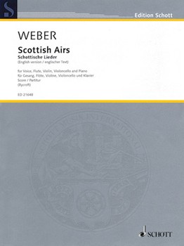 Scottish Airs WeV U.16 by Weber Carl Maria von for Score