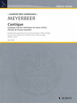 Cantique by Meyerbeer Giacomo for Score
