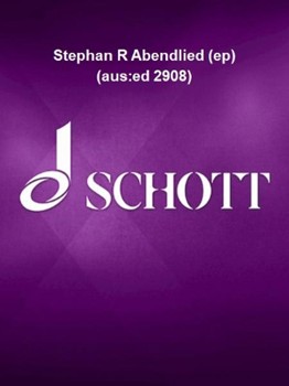Stephan R Abendlied (ep) (aus:ed 2908) by Stephan for
