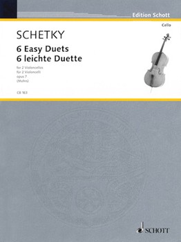 6 Easy Duets Opus 7 by Schetky Christoph - Mohrs Rainer - for Cello Duet
