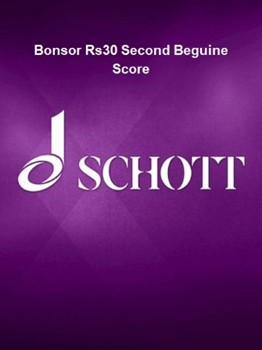 Bonsor Rs30 Second Beguine Score by Bonsor Brian for Score