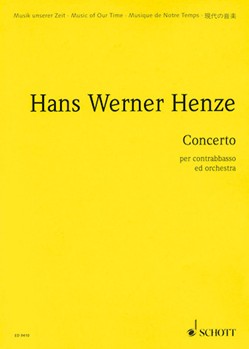 Concerto for Double Bass and Orchestra by Henze Hans Werner for Score
