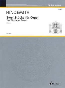 Two Pieces For Organ by Hindemith Paul for Organ Solo