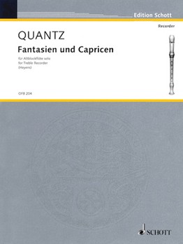 Fantasias & Caprices by Quantz Johann Joachim - Heyens Gudrun - for Recorder C