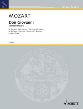 Don Giovanni Wind Octet Score/ by Mozart for
