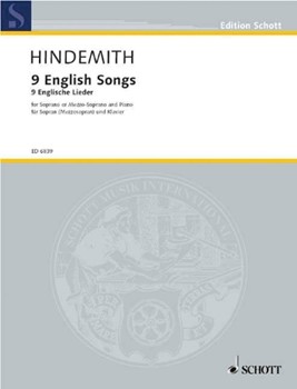English Songs 9 Sop/mz Sop/pf by Hindemith Paul for