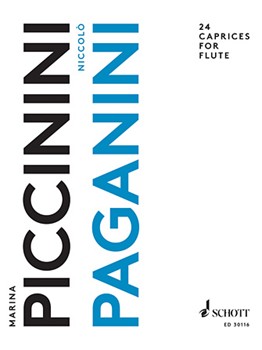24 Caprices for Flute by Paganini Niccolo - Marina Piccinini - for Flute Solo