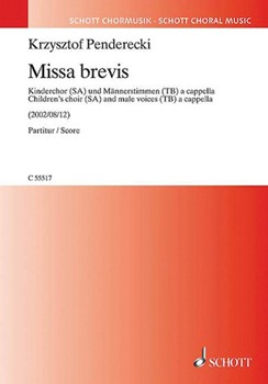 Missa Brevis by Penderecki Krzysztof for SA/TB