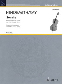 Sonata Op 11 for Cello and Piano