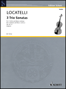 3 Trio Sonatas [violin duet & bass] Locatelli Str Trio