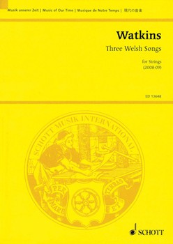 Three Welsh Songs for Strings by Watkins Huw for Study Score