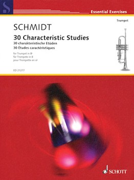 30 Characteristic Studies by Various - Schmidt Michael - for Trumpet