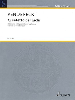 Quintetto per archi [string quintet] Penderecki String Qnt