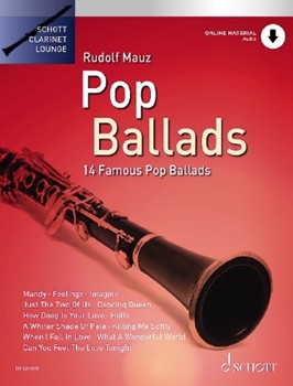 Pop Ballads 14 Famous Pop Balads Clarinet/cd by - Rudolf Mauz - for Score and