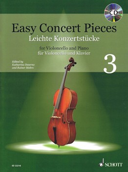 Easy Concert Pieces Volume 3 w/cd [cello]