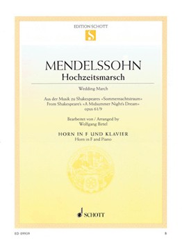 Wedding March Op 61 No 9 [f horn]