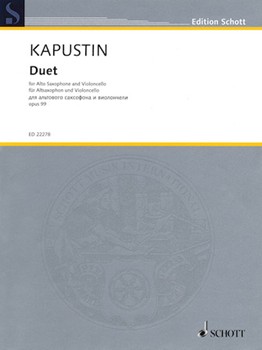 Duet For Alto Saxophone And Violoncello Op. 99 by Kapustin Nikolai for
