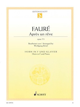 Apres un reve [french horn] Birtel F Horn