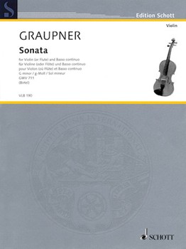 Sonata [violin/basso continuo] Graupner
