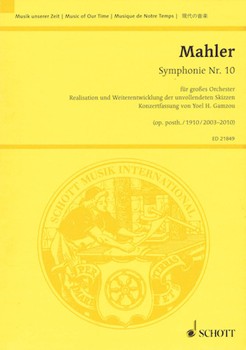 Symphony No. 10 Op. posth. by Mahler Gustav - Gamzou Yoel - for Study Score