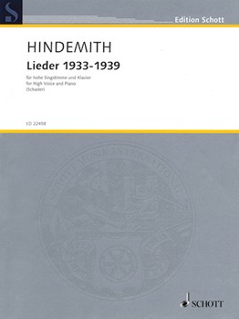 Lieder 1933-1939 - for High Voice and Piano High Voice