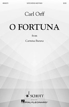 O Fortuna by Orff Carl for SATB and Piano