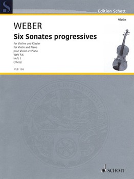 Six Sonates Progressives by Weber Carl Maria von - Volker Worlitzsch - for