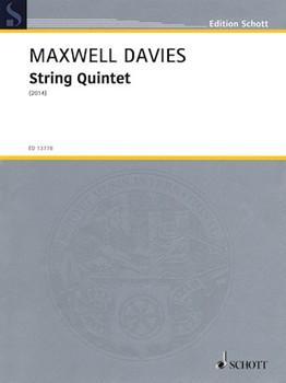 String Quintet Op. 330 by Davies Peter Maxwell for Score and Parts