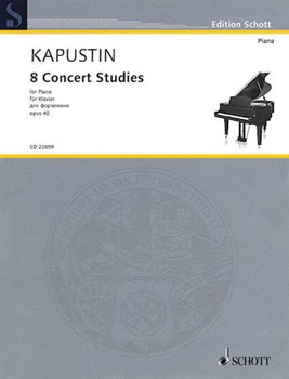 Eight Concert Studies Op. 40 by Kapustin Nikolai for Piano