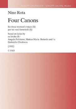 Four Canons by Rota Nino for SSA