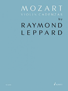 Mozart Violin Cadenzas [violin] vioiln