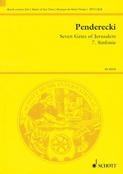 Seven (7) Gates Of Jerusalem - Symphony No. 7 for Narrator Choir and Orchestra - Study Score by Penderecki Krzysztof for