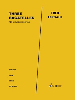 Three Bagatelles for Violin and Guitar by Lerdahl Fred for