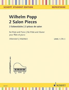 2 Salon Pieces by Popp Wilhelm for Flute Solo