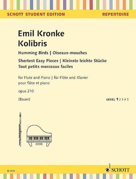 Humming Birds Opus 210 - Shortest Easy Pieces by Kronke Emil for Flute Solo