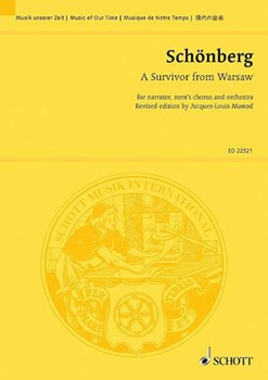 A Survivor from Warsaw by Schoenberg Arnold for Study Score