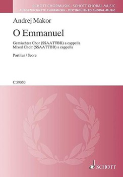 O Emmanuel SSAATTBB Latin by Makor Andrej for SATB a cappella