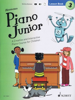 Piano Junior: Lesson Book 3 by Heumann Hans-Gunter for Piano with Audio Access
