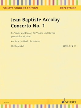 Concerto No 1 in A Minor [violin] Accolay - Schott Edition