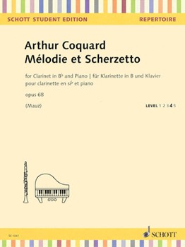 Melodie et Scherzetto Op. 68 by Coquard Arthur for Clarinet