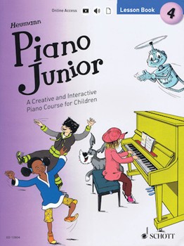 Piano Junior: Lesson Book 4 by Heumann Hans-Gunter for Piano