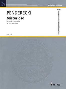 Misterioso by Penderecki Krzysztof for Flute and Piano