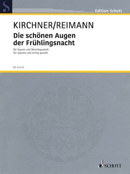 Die Schonen Augen Der FrÜhlingsnacht by Reimann Aribert for Score and Parts
