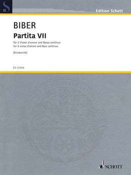Partita VII by Biber Heinrich Ignaz Franz for 2 Viola