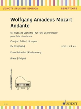 Andante in C Major KV 315 by Mozart Wolfgang Amadeus - Birtel / Knight - for Flute Solo
