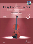 Easy Concert Pieces - Volume 3 - 16 Famous Pieces from 4 Centuries Violin and Piano VIOLIN/PIA