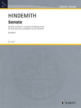 Sonate by Hindemith Paul for Score and Parts