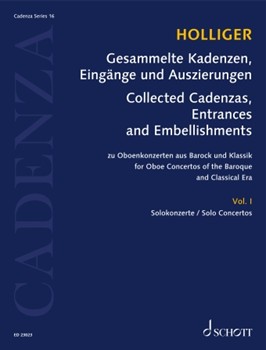 Collected Cadenzas, Embellishments and Arrangements - for Oboe Concertos of the Baroque and Classical Era Vol I: Solo C